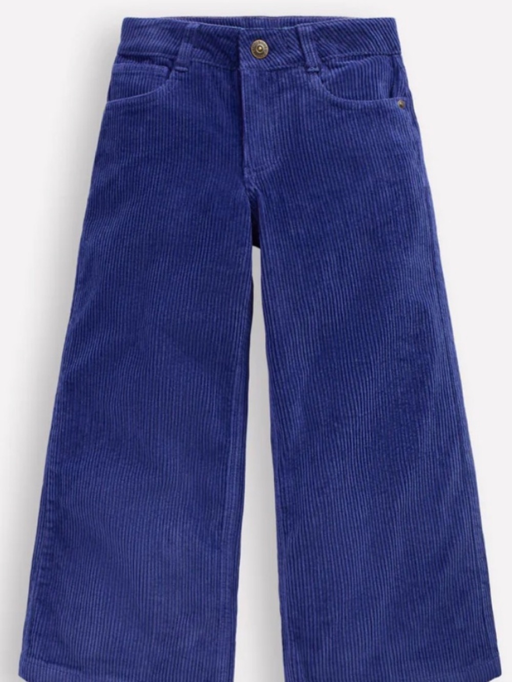 Mini Boden Wide-Leg Corduroy Pants in Sapphire Blue: 5-6Y